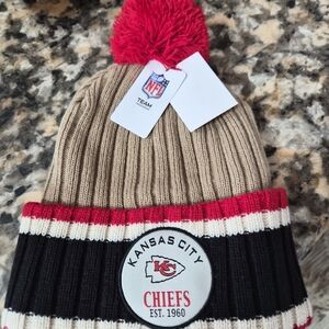NFL Kansas City Chiefs Beanie - Red, Black, Tan